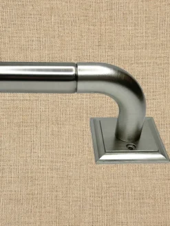 Wrap Around Adjustable Blackout Curtain Rod, 1 Inch