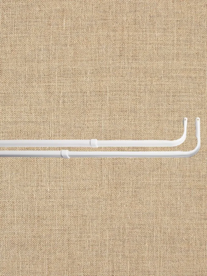 Wrap Around Adjustable Curtain Rod Set, 3/4 Inch