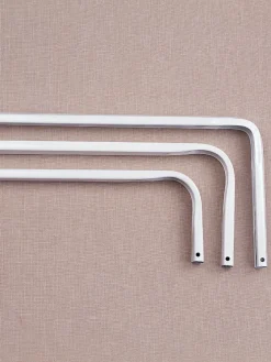 Wrap Around Adjustable Triple Curtain Rod With Lock Seams, 5/8 Inch
