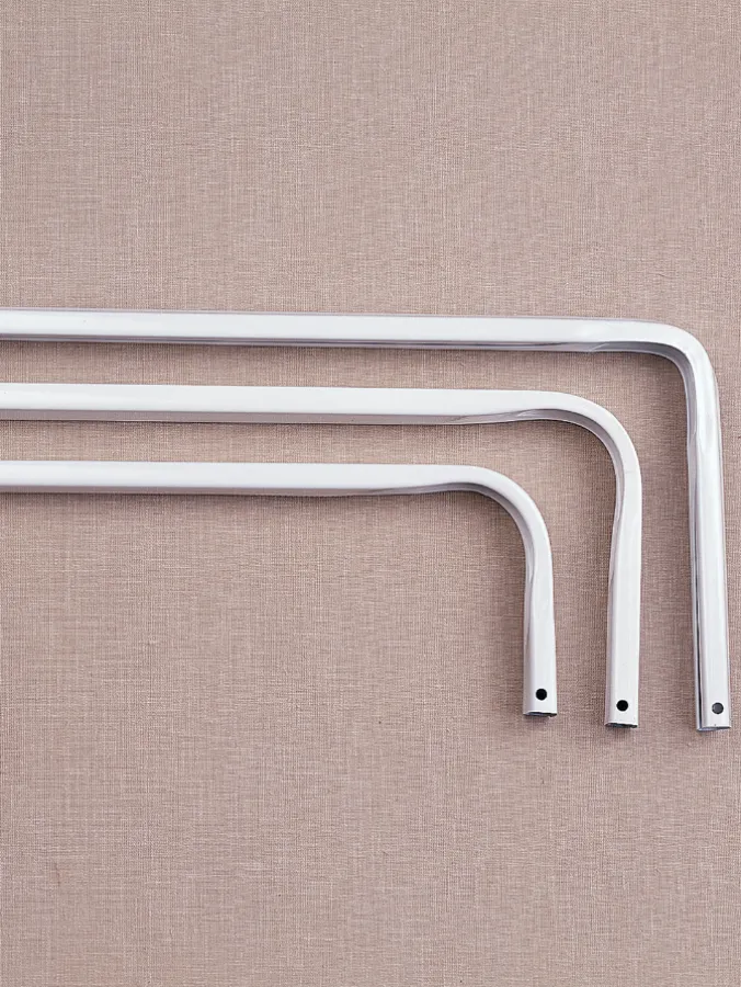 Wrap Around Adjustable Triple Curtain Rod With Lock Seams, 5/8 Inch
