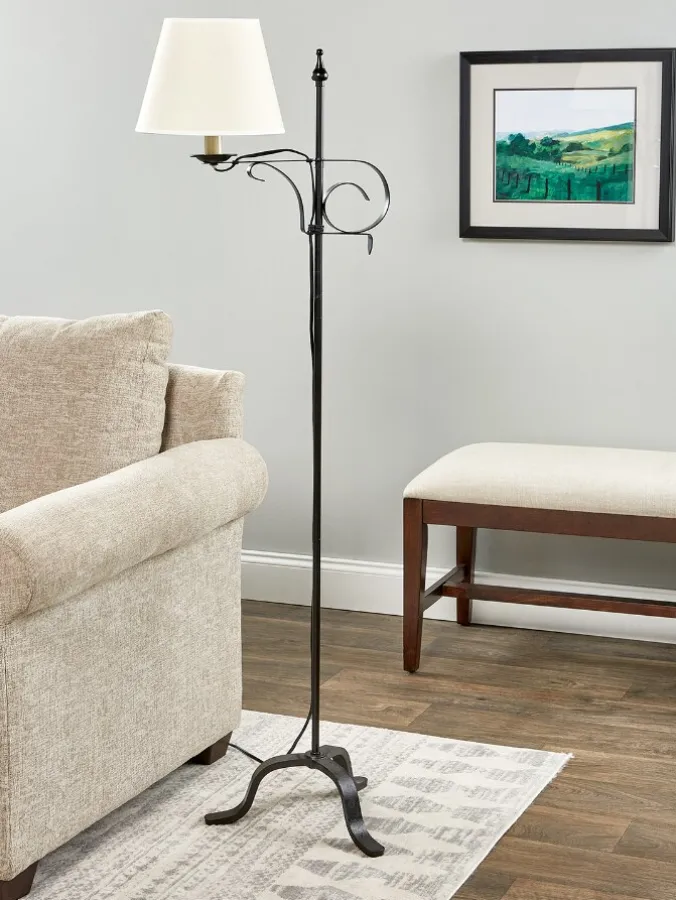 Wrought-Iron Adjustable Lamp, In 2 Sizes