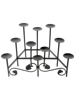 Wrought Iron Fireplace Candelabra