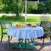Zip-Off Vinyl Umbrella Tablecloth